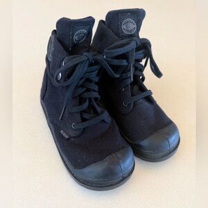 Palladium Toddler Black Hi Top Varsity Canvas Boots